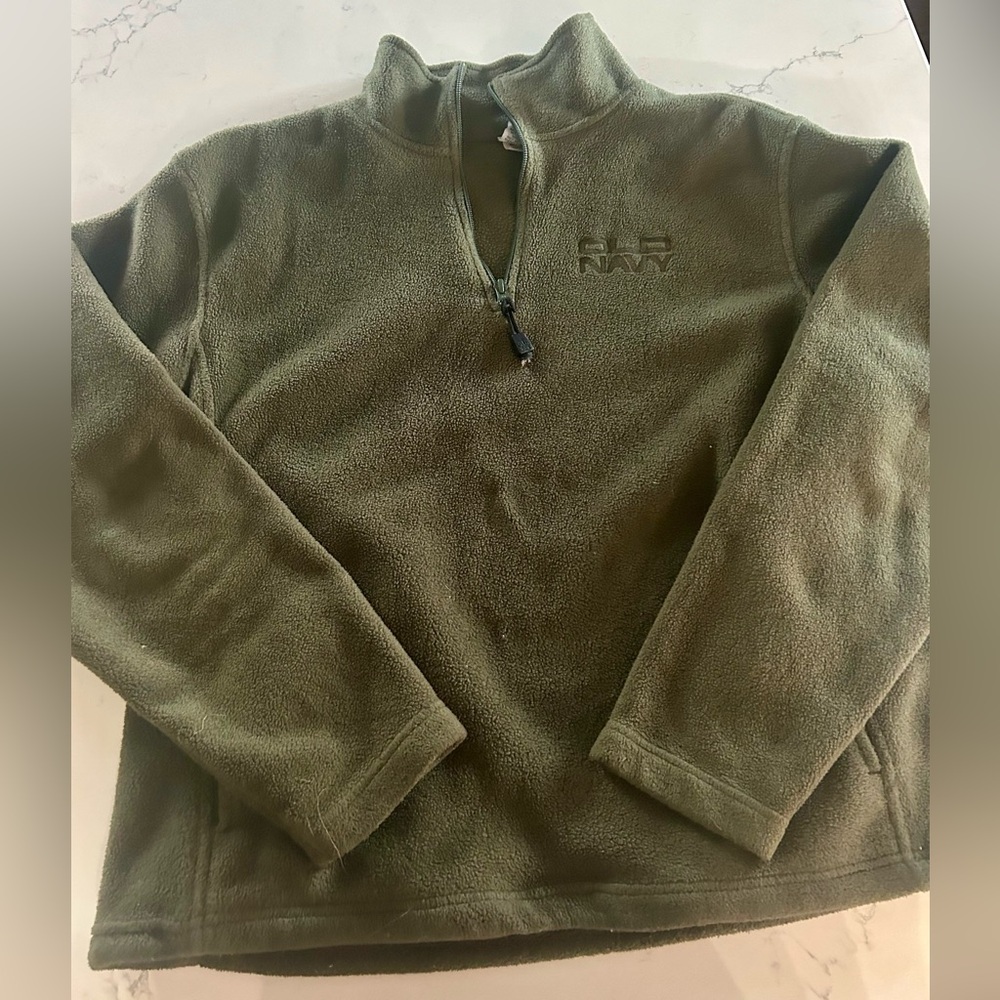 Old Navy Green Quarter Zip Jacket - Women’s Medium